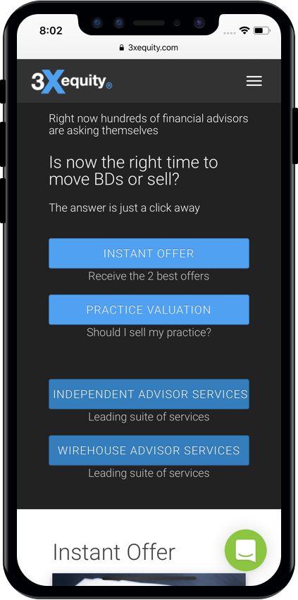 3xEquity Mobile Website