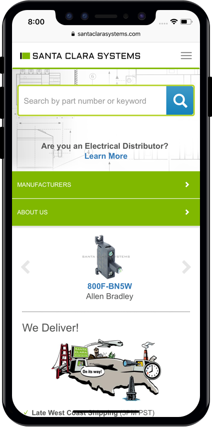 Santa Clara Systems Mobile Website